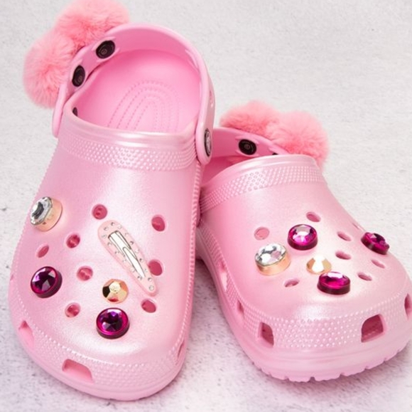 Crocs Classic Glitzy Clog - Flamingo in 2023 Crocs classic. Size 6 Women's. - Picture 2 of 7